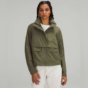 Rare Lululemon Always Effortless Jacket in Medium Olive Size 12